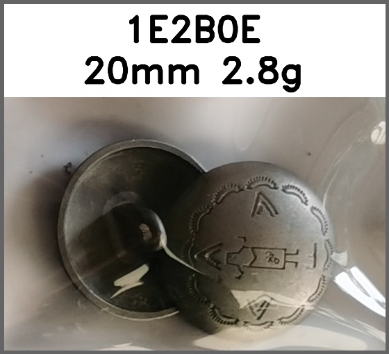 蘑菇扣_微凸面_刻花图片