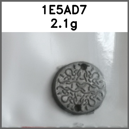 标牌_刻花_两孔_圆形图片